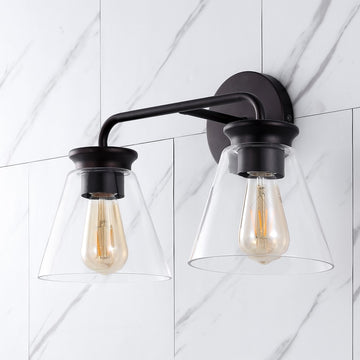 Kondo Modern Farmhouse Iron LED Vanity - JONATHAN Y